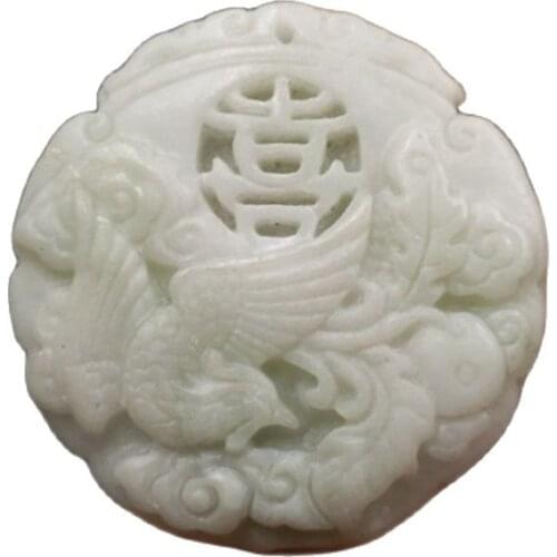 Natural jade a product Shaanxi Lantian jade Xifeng pendant Lantian Jade Phoenix pendant jade brand