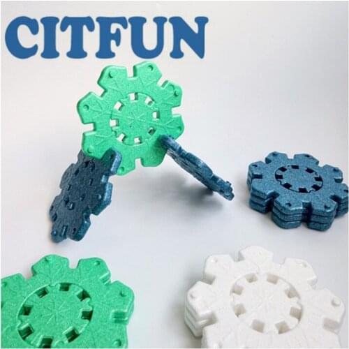 New design educational EPP snowflake building blocks,Portable soft foam EPP puzzle toys