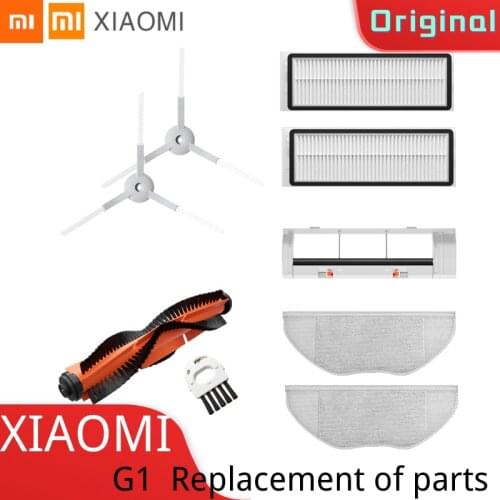 Xiaomi Mijia G1 vacuum robot original replaceable accessories, main brush, side brush, filter screen, mop
