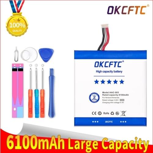 Original OKCFTC 6100mAh HAC-003 Battery For Nintend Nintendo HAC-S-JP/EU-C0, Switch Console HAC-001