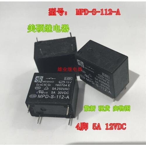 Relay 5A MPD-S-112-A 4PIN 12VDC