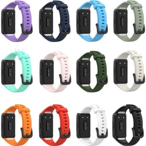 Hot Sales!!!1 Set Watch Strap Soft Waterproof Silicone Watch Band Wristband Replacement for Huawei Honor Band 6