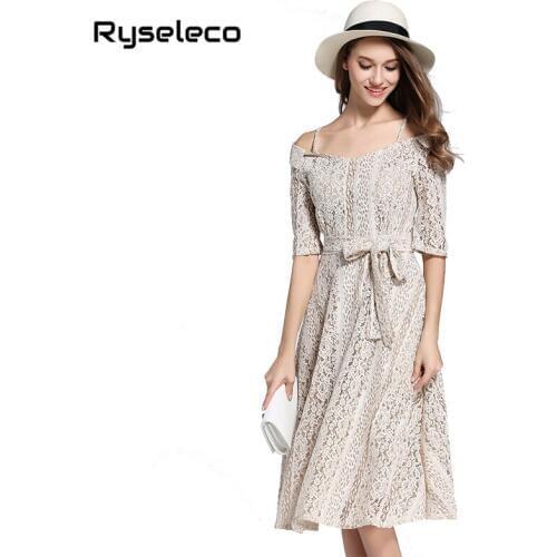 Открытые летние платья Ryseleco China At AliExpress