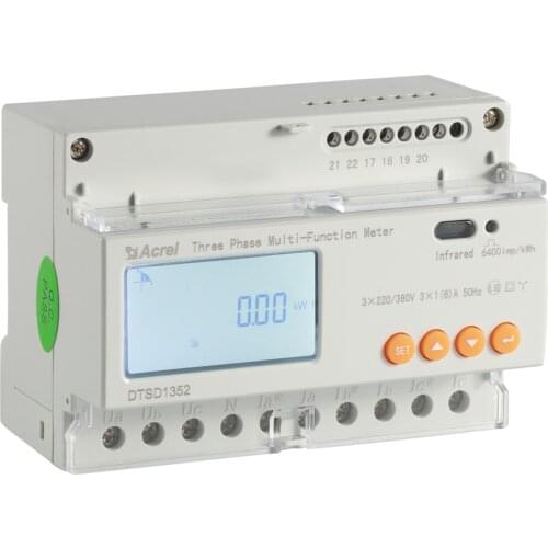 Acrel DTSD1352 three phase din rail energy meter/3 phase energy meter rs485/3 phase din rail energy meter
