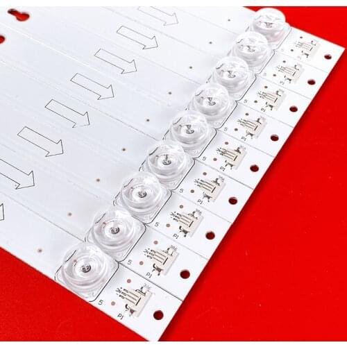 9PCS LED Backlight Strip 60HR330M05A0 4C-LB6005-HR01J 60D2900 For TCL L60P2-UD 60A730U 60D2900 60U6700C U60V6026 LVU600LG0T5