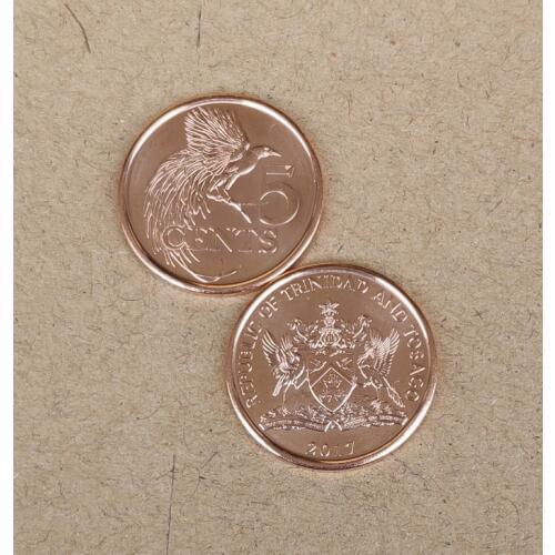 Trinidad and Tobago 5 cents 21mm America Coins New Original Coin Unc Commemorative Edition 100% Real
