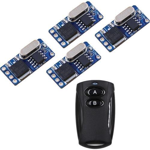 DC3.5V-12V RF Wireless Controller DC3.6V4.5V 5V 6V 9V 12V Mini Receiver Transmitter Micro Remote Control Power Switch 315MHZ