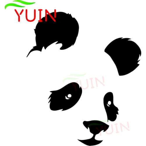 Panda Animal Car Sticker Fashion Motorcycle Body Decoration PVC Waterproof Sunscreen Decal Color/White/Red/Laser/Silver