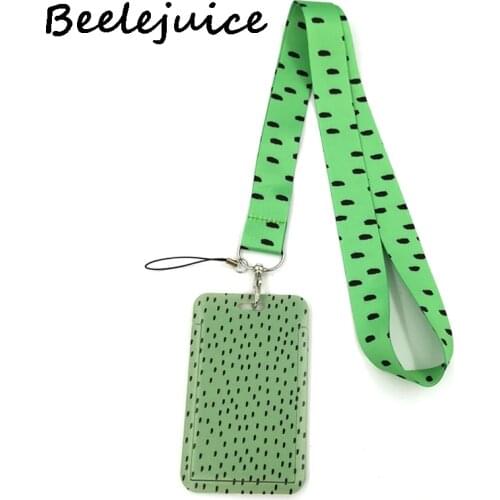 Green Wave point Lanyard Keys Phone Holder Funny Neck Strap With Keyring ID Card DIY Animal webbings ribbons Hang Rope Gifts
