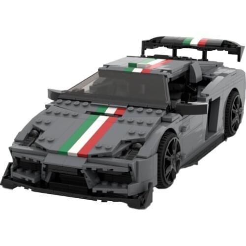 1092PCS City Ferrari Super Racing Sports Vehicle MOC Building Blocks Technique Speed Racer Car Bricks Toys For Children Gifts