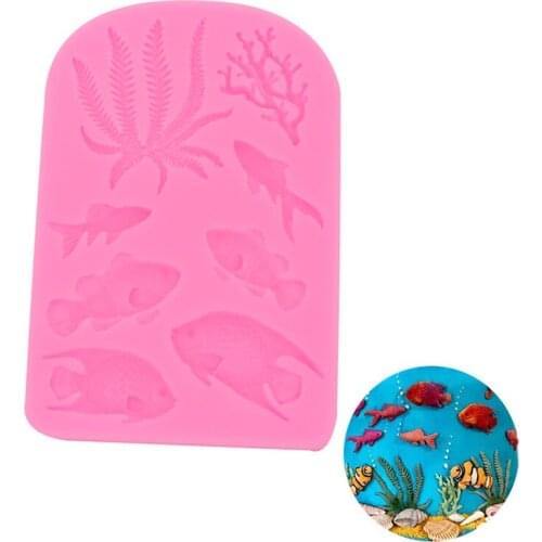 14.2*9.5*0.8CM DIY Sugar Craft Cake Vintage Petal Coral Cake Silicone Mold Fondant Mold Cake Decorating Tools Gum Paste Mold