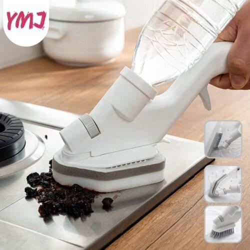 4 in 1 Water Spray Brushes Gap Brushes Sponge Wipers Window Kitchen Cleaning Kit For Household Kitchen Bathroom Cleaning Tools