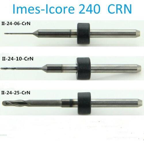 5 PCS/Lot Dental Zirconia Tungste Carbide Milling Bur Machine For Imes-Icore 240 System CrN coating
