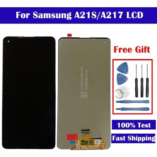 6.5" Original For Samsung Galaxy A21s A217 A217F LCD Screen Touch Screen Digitizer For Samsung A21s SM-A217F/DS Display