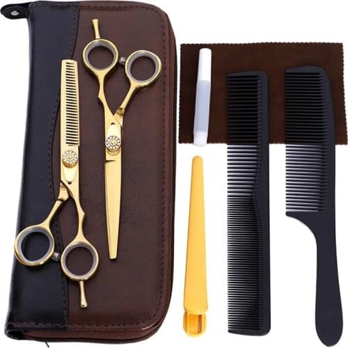 Hot Sale New Style Beautiful Hair Dresser Hair Thinning Scissors Cutting Teeth Shears Haircut Kit