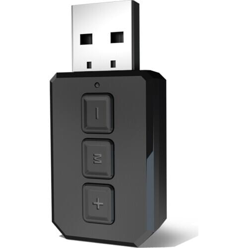 2 In 1 Adapter Dongle 3.5mm AUX RT02 USB Bluetooth 5.0 Transmitter Receiver Mic For TV PC Headphones Home Stereo Car HIFI Audio