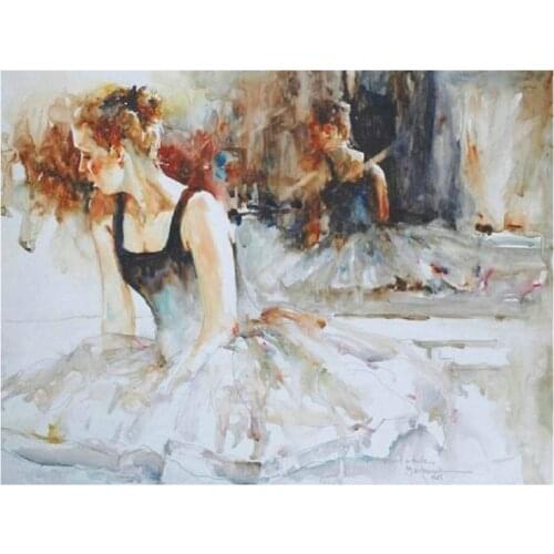 Diy 5d Diamond Painting Ballet woman Full square Drill Diamond Mosaic Needlework Cross Stitch Diamond Embroidery pattern