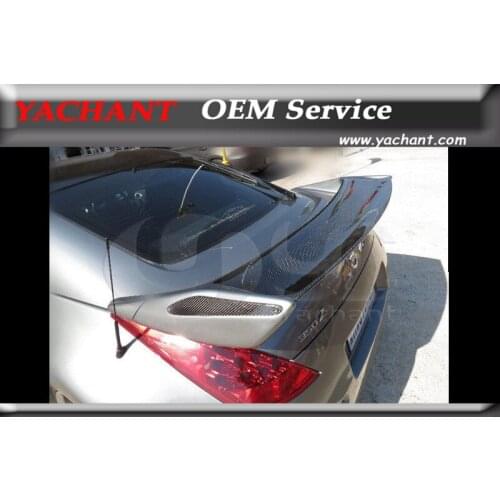 Car-Styling Carbon Fiber Rear Spoiler Blade with FRP Base Fit For 2002-2008 350Z Z33 NI Version 2 Style Rear Trunk Spoiler Wing