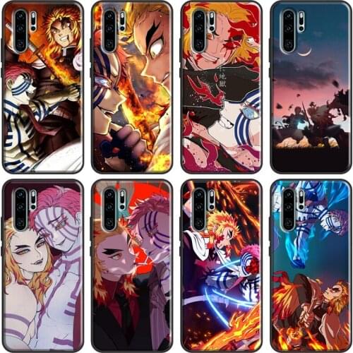 Akaza Kyojuro Rengoku Case For Huawei P Smart 2019 Z Nova 5T P40 P20 P30 Pro Mate 20 Lite Honor 10i 8X 9X Cover