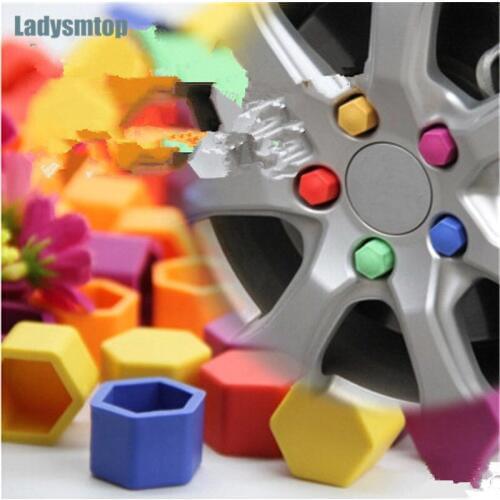 Ladysmtop Car Wheel Hub Screw Bolt Cover case For Peugeot 301 307 308 206 207 208 407 408 508 2008 3008 4008