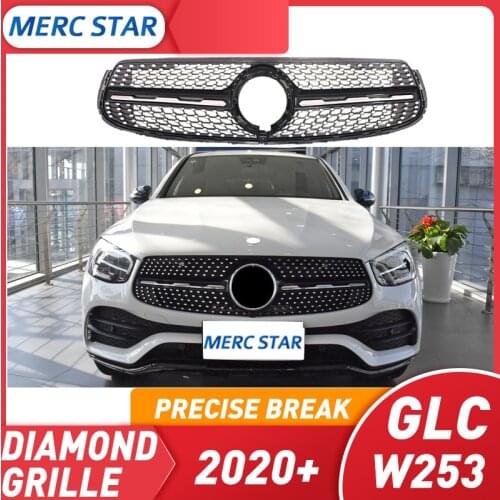 Adecuado para GlC clase W253 de X253 GLC200 GLC250 GLC300 GLC450 GLC63 rejilla pecado central University 2020 + GLC Coupe