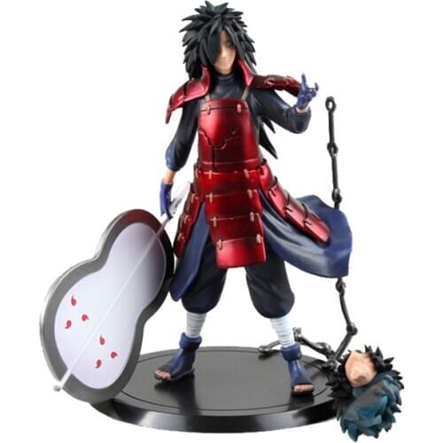 Naruto Shippuden Anime Model PVC Uchiha Madara GK Action Figure 24CM Pein Statue Collectible Gift Toys For Children Figma