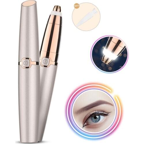 Electric Eyebrow Trimmer Makeup Painless Eye Brow Epilator Mini Shaver Razors Portable Facial Hair Remover Women depilator