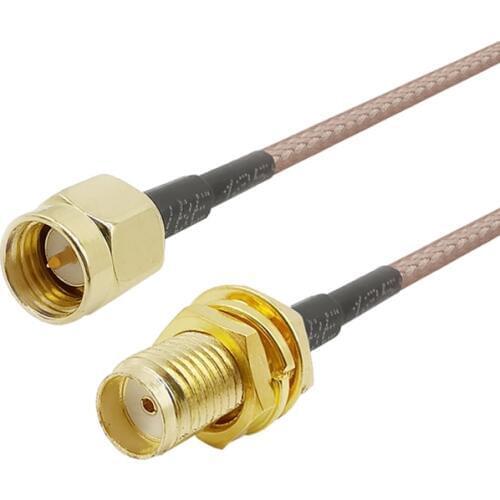 Low-loss SMA Type Connector SMA Male to SMA Female RF Coaxial Extension Pigtail Cable RG316 for WIFI FPV Antenna 10/15/20/30CM