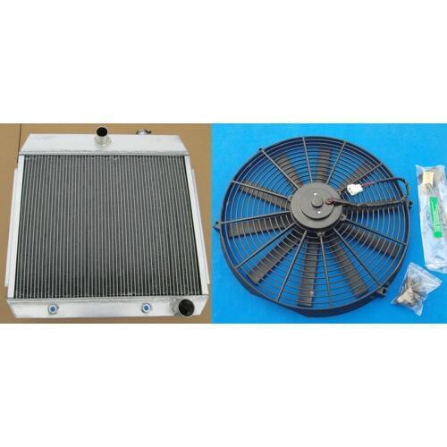 New performance 3 row aluminum radiator for Chevy BEL AIR V8 W/COOLER 55 56 57 1955 1956 1957+FAN