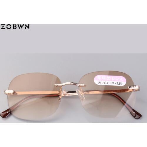 Reading glasses man women eyeglasses gold color +1.50,+2.00,+2.50,+3.00,+3.50 presbyopia lens for old people ladies near vision