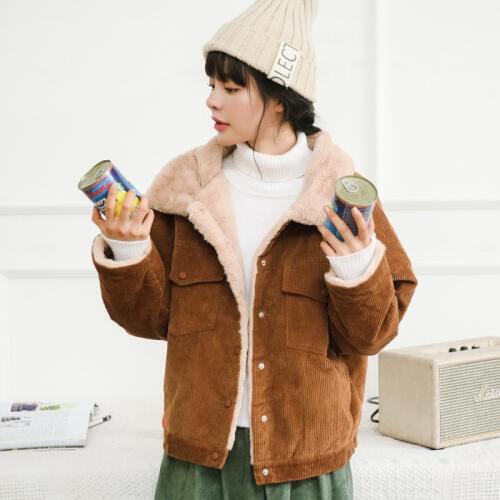 Faux sheepskin coat women winter warm 2018 new arrivals outerwear coats woman winter 2018 fahion sheepskin womens coats KK2655