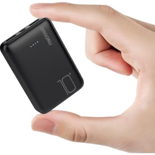 Power Bank Portable Charger Powerbank 10000mAh External Battery Mobile Phone Charge For iPhone 12 X Samsung S21 Xiaomi Poverbank