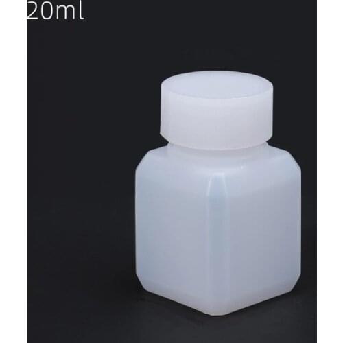 20ML Empty small Plastic bottle with screw cap Narrow Mouth Liquid refillable bottles Food Grade Container 100PCS