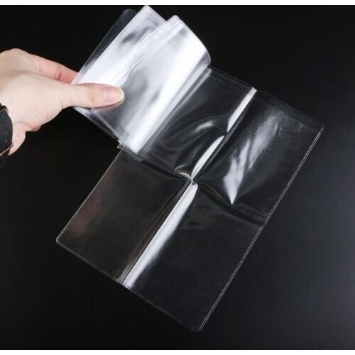 PVC Transparent Auto Documents Cover Russian Drivers License Case Protect Car ID Card Holder for Men