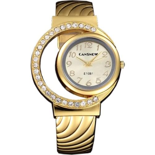 Luxury Ladies Bracelet Watch Crystal Subdial Fashion Gold Stainless Steel Wristband Waterproof Womens Quartz Watch Reloj Mujer