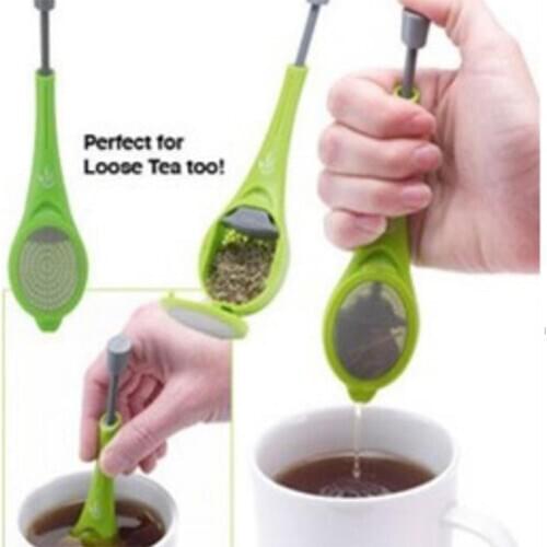 Healthy Food Total Tea Infuser Plastic Built-in plunger Healthy Intense Flavor Reusable Tea bag Tea&Coffee Strainer tea strainer
