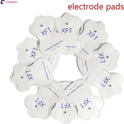 Replacement Electrode Massager Acupuncture Pads 30pcs/Set Slimming Massager Replacement Pads for Digital Therapy Machine XFT PAD