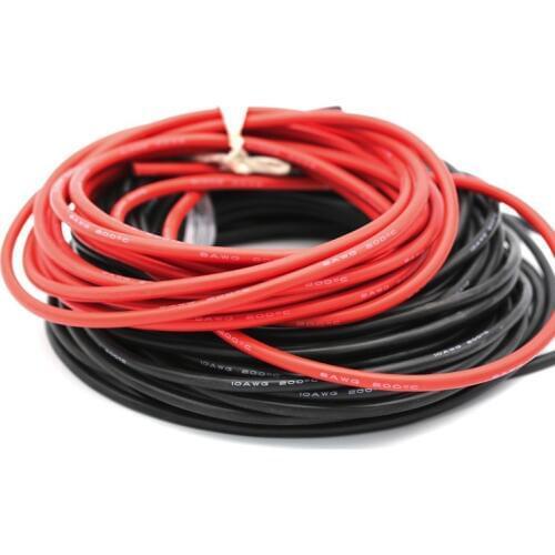 20M 30M 40M 50M Heat Resistant Supper Soft RC Battery Silicone Wire Cable 22AWG 20AWG 18AWG 16AWG 14AWG 12AWG
