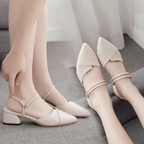 Shoes Women Slippers Womens 2021 New Heel Heel Sandals Womens Summer Slippers Sandals Sandales Femmes