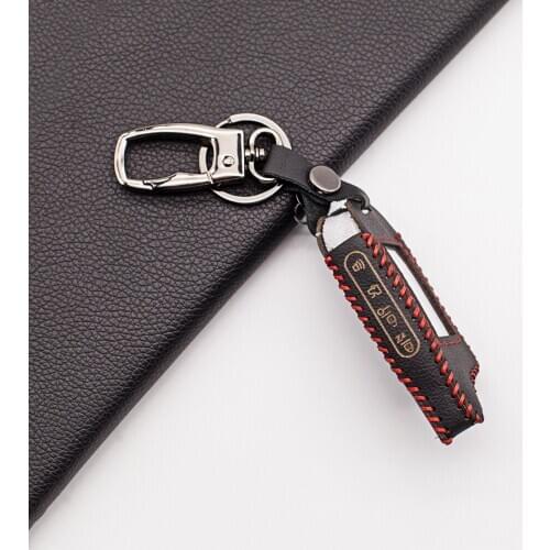 X5 X3 Soft Texture 100% Leather Key Case Perfect fit For Russian TOMAHAWK X5 X3 lcd Two Senses Remote Car Alarm System
