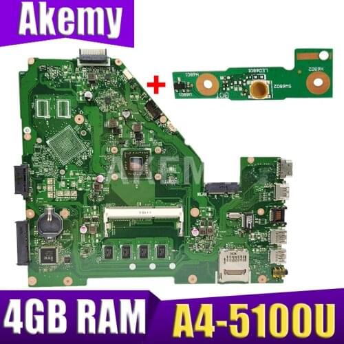 X550EP X550EA Laptop motherboard for ASUS X550EA F552EP F552E A552E X552E D552E original mainboard 4G RAM A4-5100