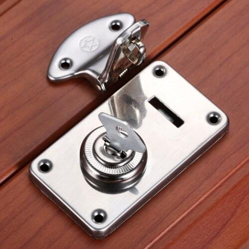 1 Set 73*41mm Rectangle Zinc Alloy Jewelry Wooden Box Toggle Hasps Latch Catch Clasps Locks Toolbox Counter Drawer Buckle Locks