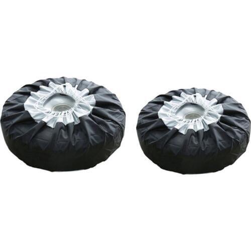 1PCS Tire Cover Case Car Spare Tire Cover Storage Bags Carry Tote Polyester Tire For Cars Wheel Protection Covers 4 Season
