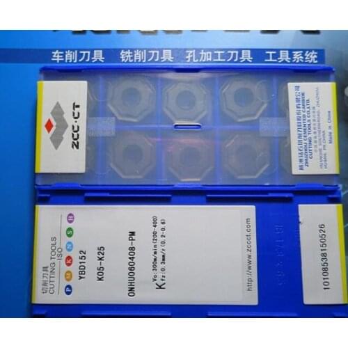 10pcs carbide inserts ONHU060408-PM YBD152 free shipping