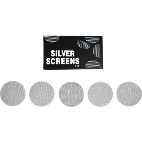 100pcs/20packs Stainless Steel Tobacco Smoking Pipe Screen Hookah Water Pipe Screen Gauze Smoking Accessories