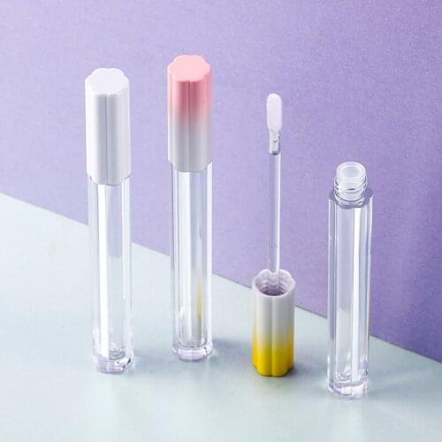 2.5Ml Lip Gloss Tubes Clear Lip Glaze Bottle Plum Blossom Shape Lip Gloss Container Refillable Empty Bottles Lipgloss Packaging