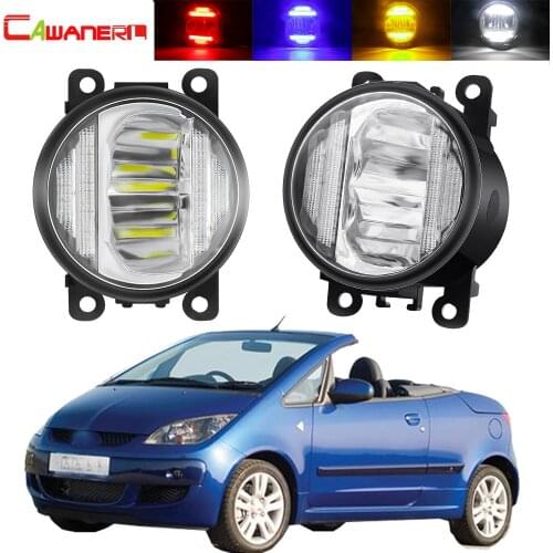 2in1 Fog Light + Daytime Running Lamp Car Front Bumper Fog Light DRL H11 12V For Mitsubishi Colt CZC Convertible (RG) 2006-2009
