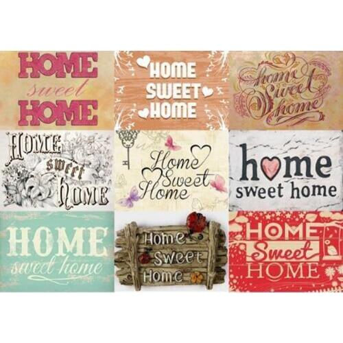 5D DIY Diamond Painting home Sweet Home Full square Diamond Embroidery 3D Diamond Mosaic Painting Christmas Gifts Home decor