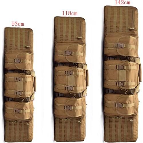 93/118/142cm Tactical Gun Bag Rifle Case Hunting Backpack Military Gun Carry Airsoft Paintball Equipment For M249 M4 AK 47