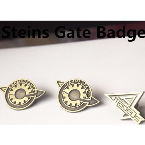 Anime Steins Gate 0 Makise Kurisu Labmem Amadeus Cosplay Badge Pin Metal Brooch